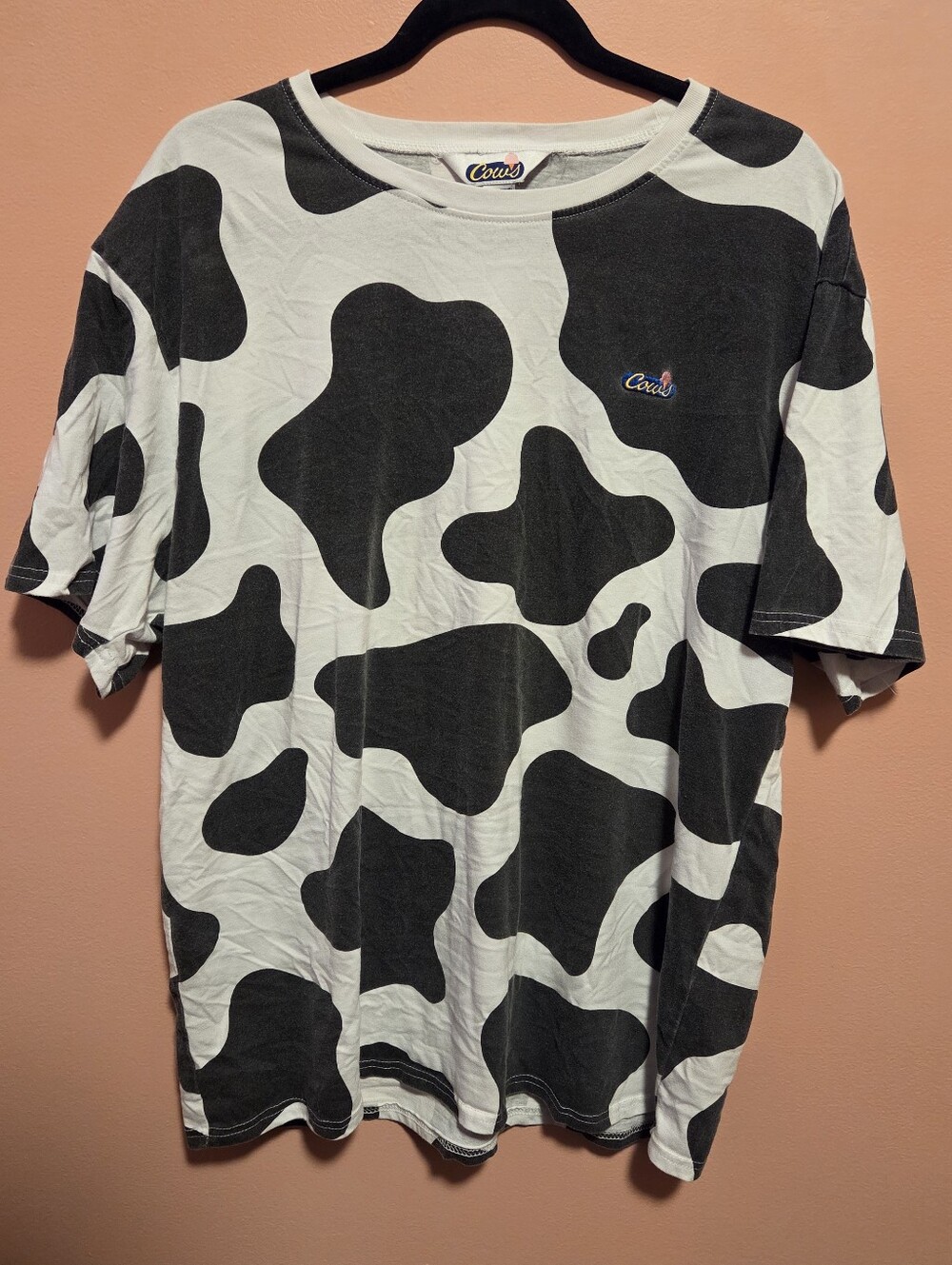 Women's Cow Print Tee Shirt